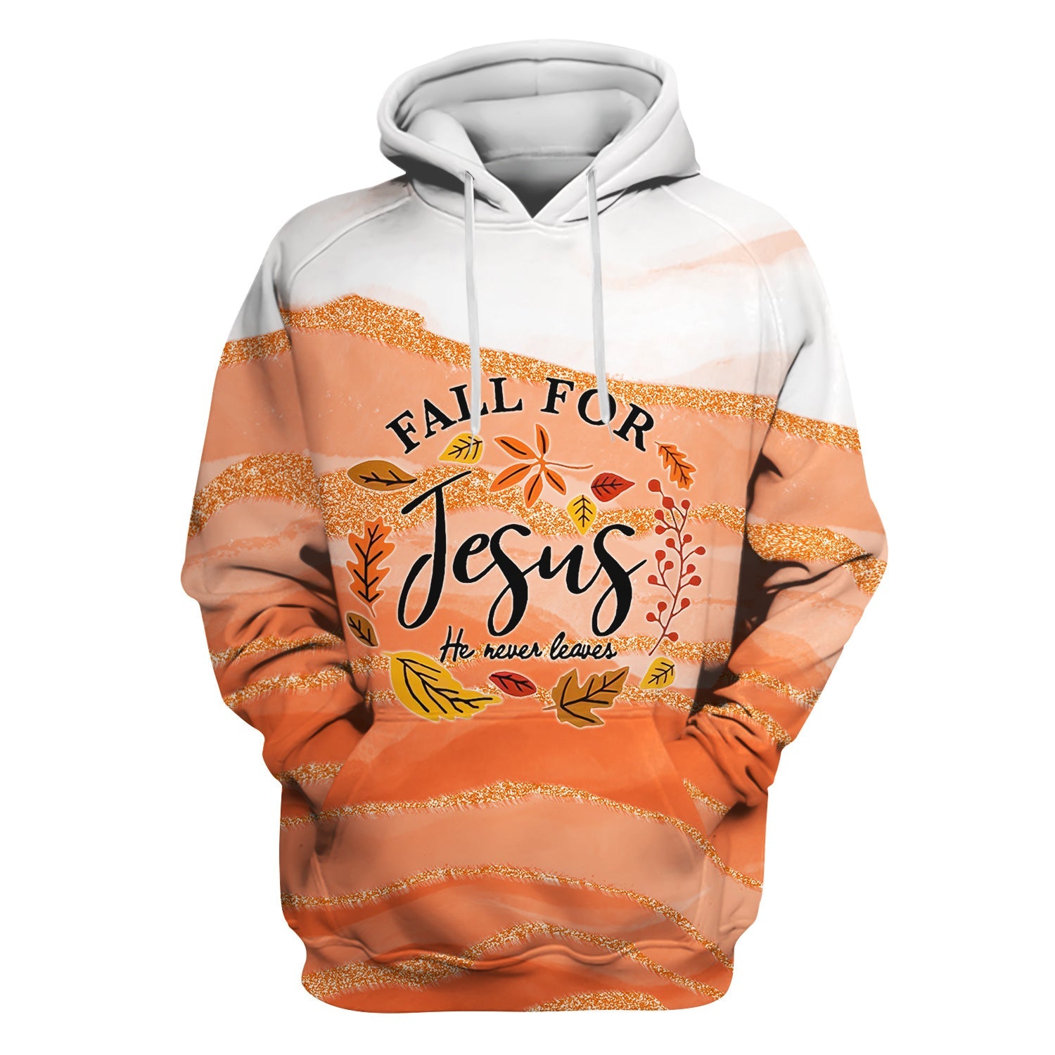 Faith Fall Shirt for Nurses - Fall for Jesus He Never Leaves Graphic Tee - Gift for Women RN LPN CNA