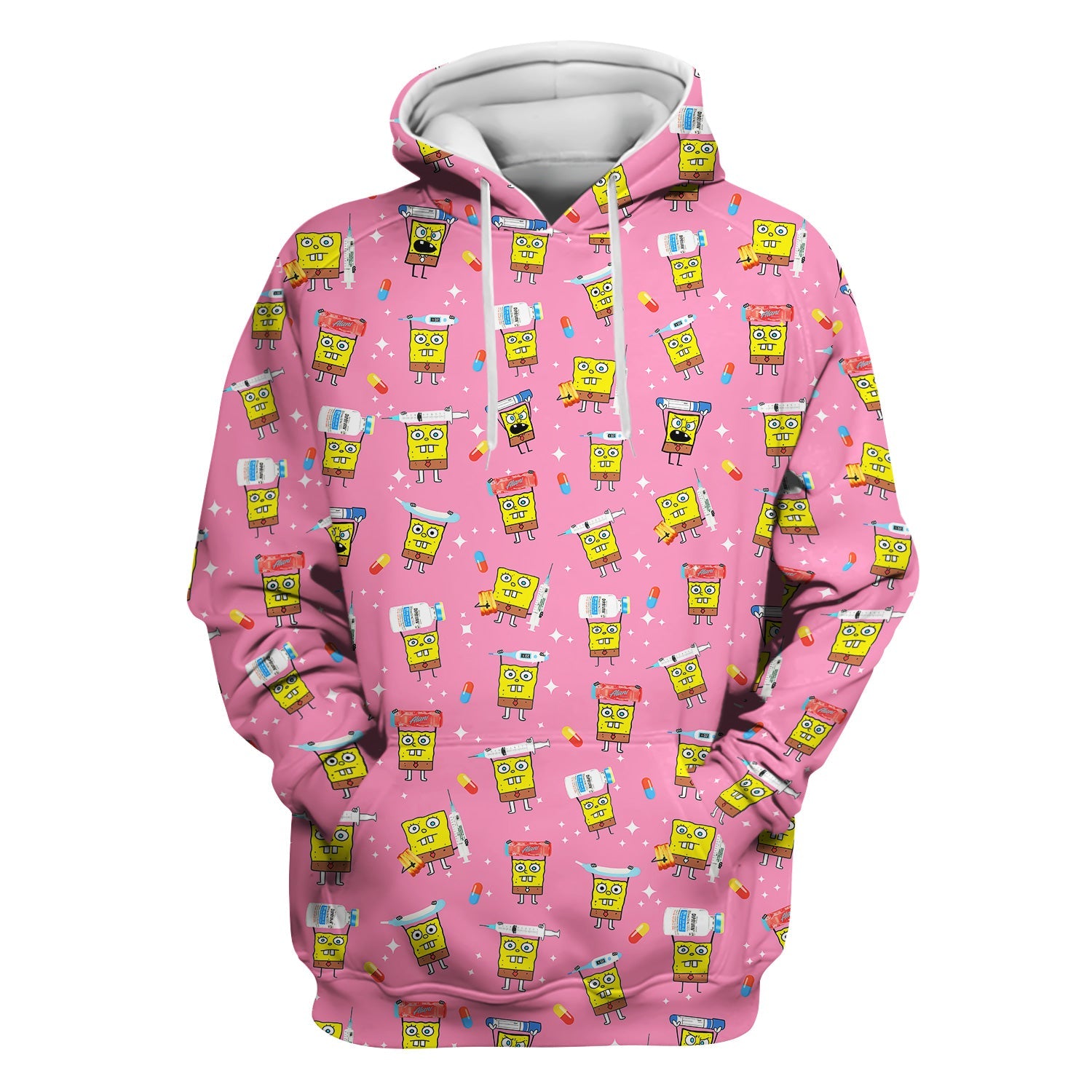 Funny Cartoon Character Shirt - All Over Print Graphic Tee for Women - Gift for RN LPN Healthcare Workers