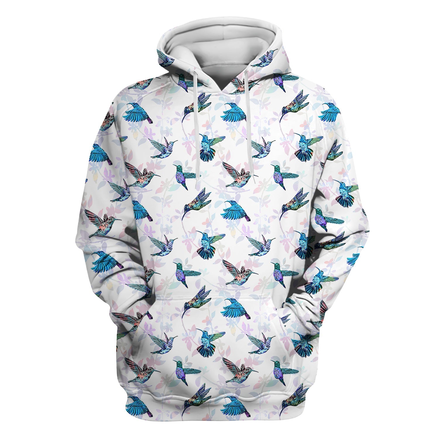 Cute Hummingbird Lover Shirt - All-Over Print Bird & Botanical Graphic Tee - Gift for RN LPN CNA