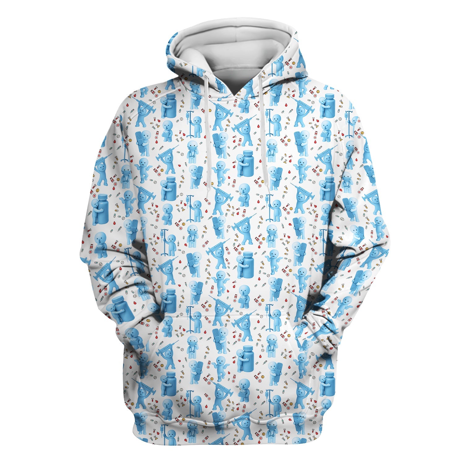 Cute Smiski Medical Shirt - Funny Smiski with Syringe Graphic Tee - Gift for Women RN LPN CNA