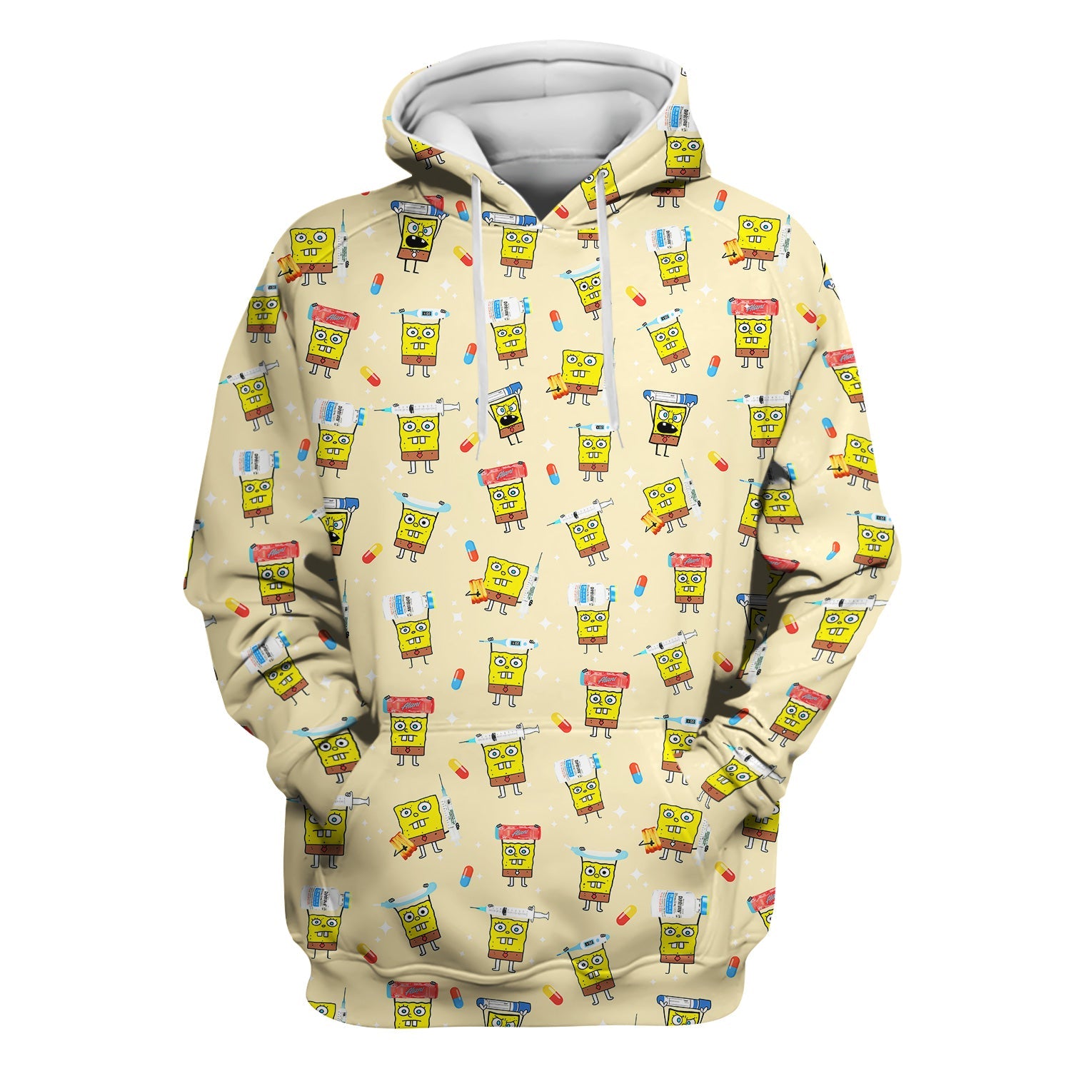 Funny Cartoon Character Shirt - All Over Print Graphic Tee for Women - Gift for RN LPN Healthcare Workers