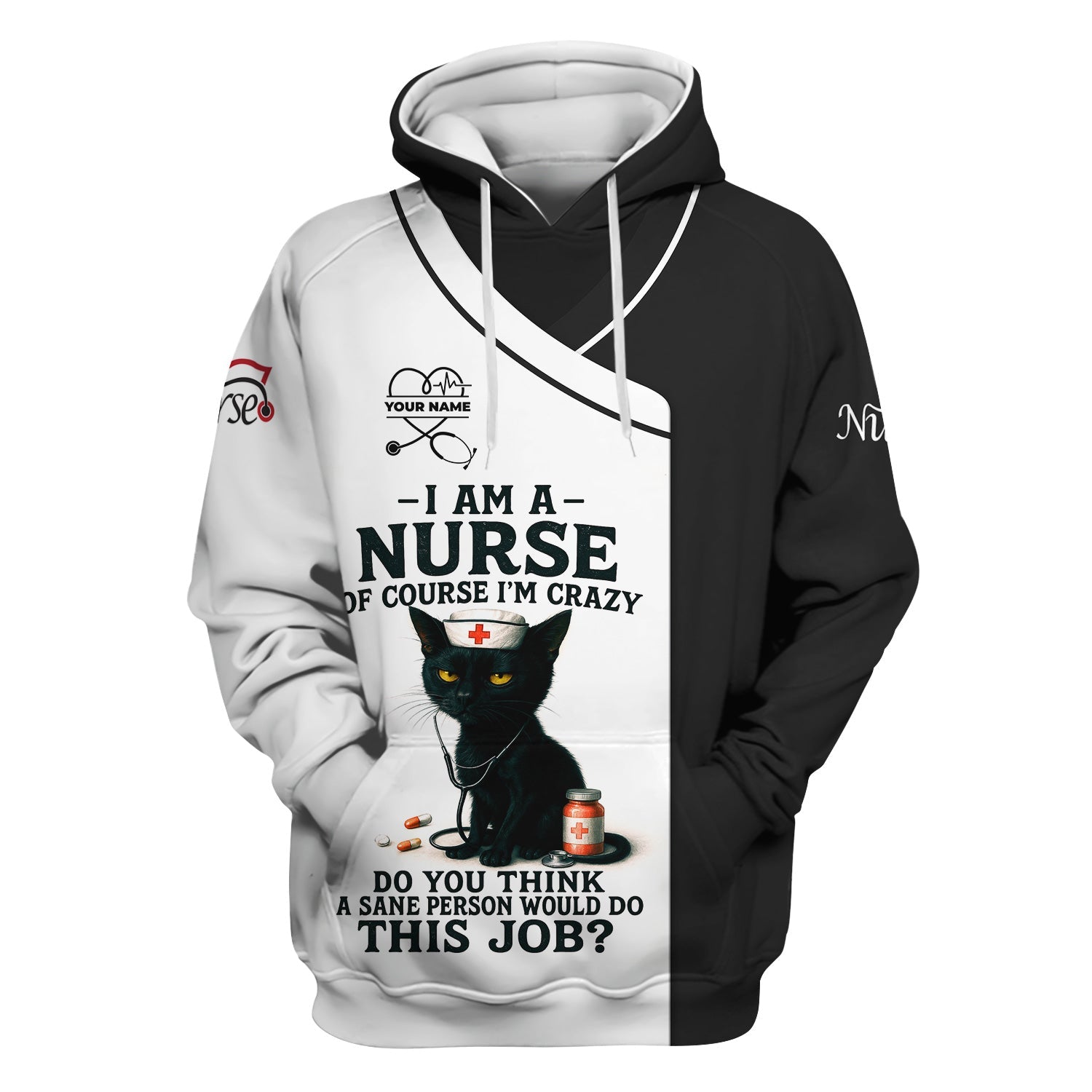 Personalized Funny Nurse T-Shirt - Gift Ideas for Nurses - Women's CNA Shirts With Custom Name