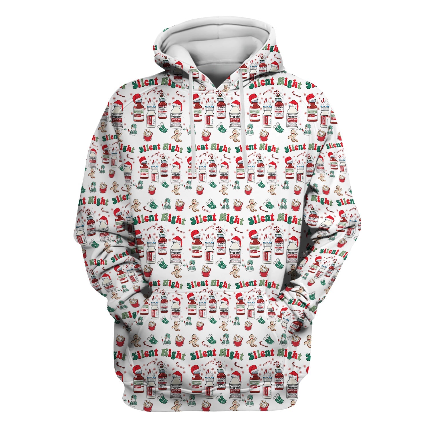 Funny Pharmacist Christmas Shirt - Cute Santa Hat Medication Graphic Tee - Holiday Gift for RN LPN CNA