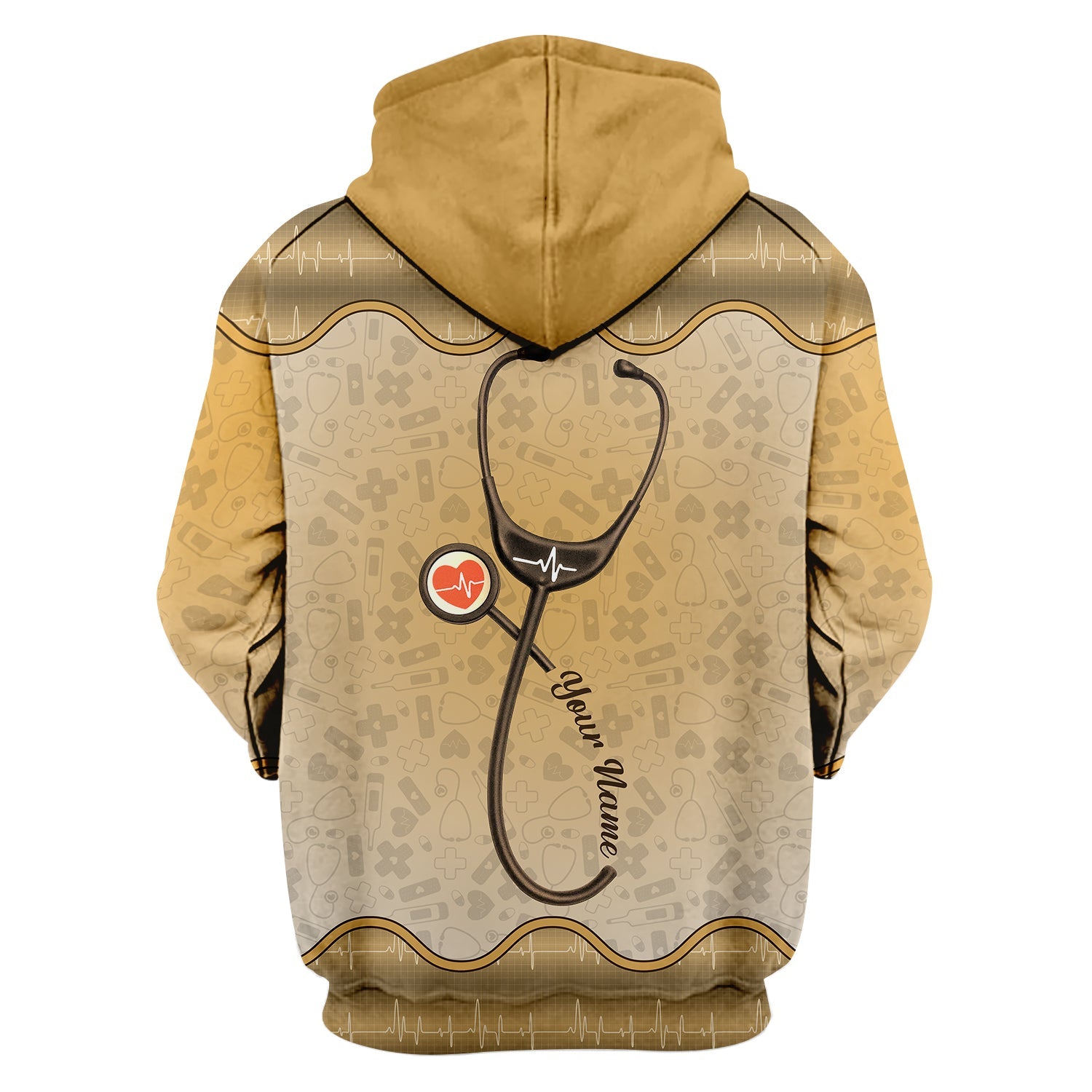 Custom Nurse T-Shirt Living That Nurse Life - Funny RN LPN Gift with Stethoscope - Personalized Nursing Shirt for Healthcare Workers