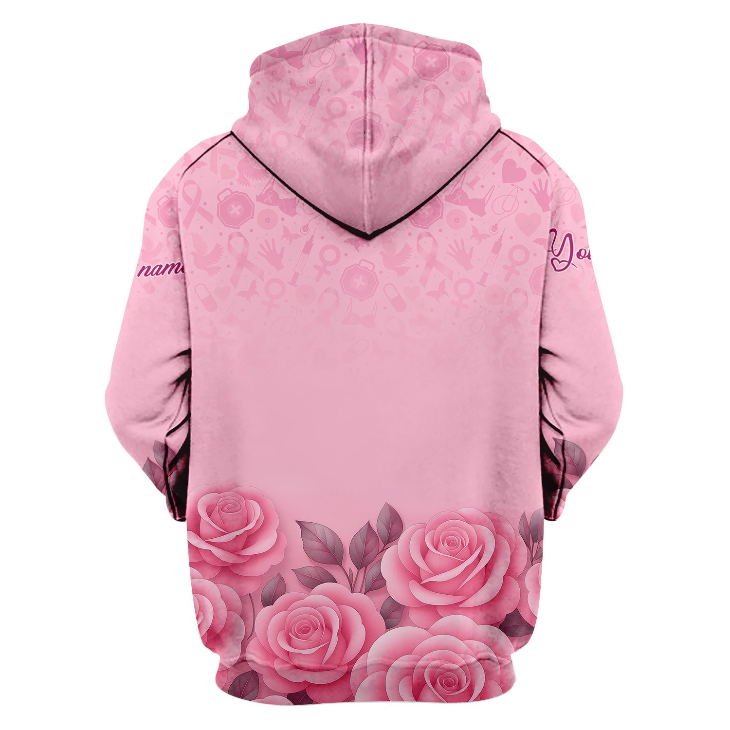 Personalized Breast Cancer Warrior Shirt - She Believed She Could Pink Ribbon Design - Gift for Women RN LPN CNA