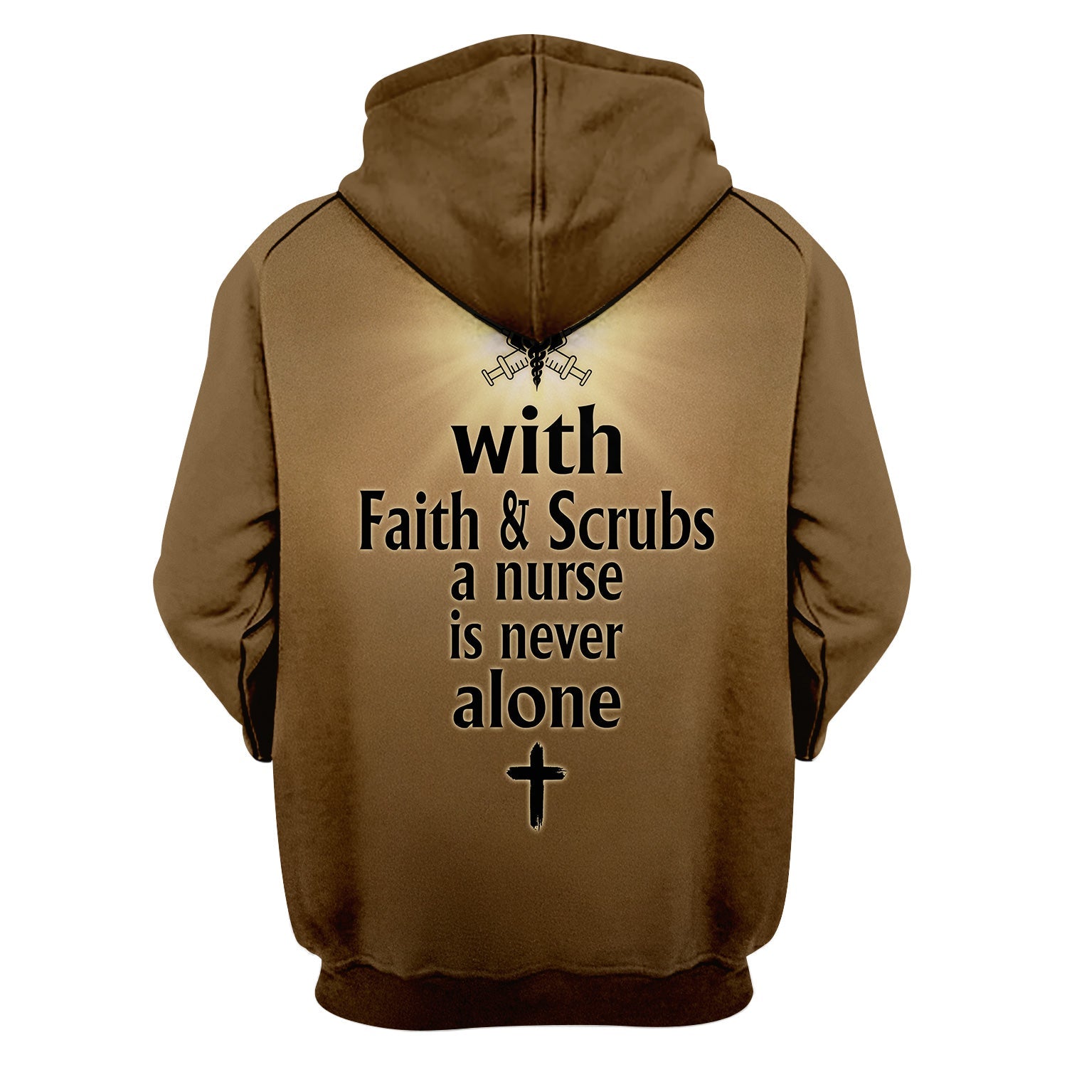 Custom Faith Nurse Shirt with Medical Cross - Inspirational Christian Nurse Graphic Tee - Gift for RN, CNA, LPN, Healthcare Worker