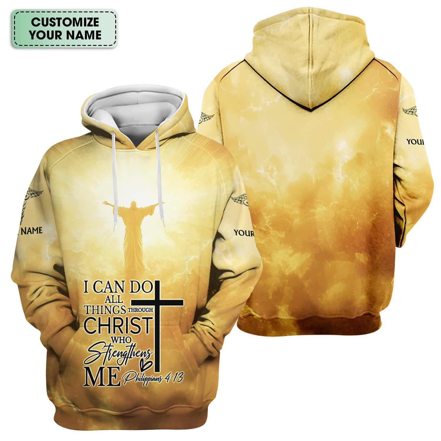 Personalized Nursing Faith Shirt for Women - Bible Verse All Things Through Christ - RN LPN CNA ER Gift