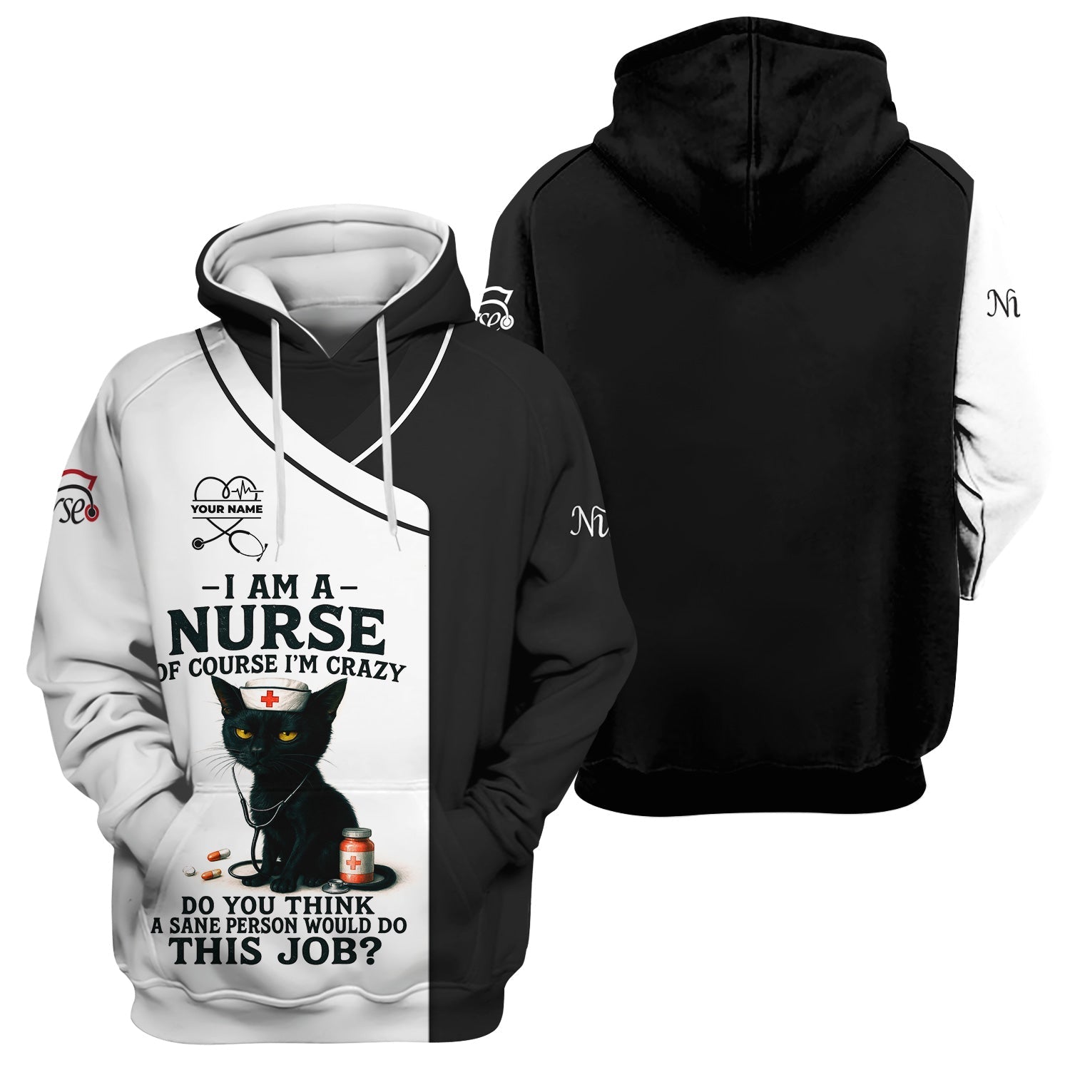 Personalized Funny Nurse T-Shirt - Gift Ideas for Nurses - Women's CNA Shirts With Custom Name