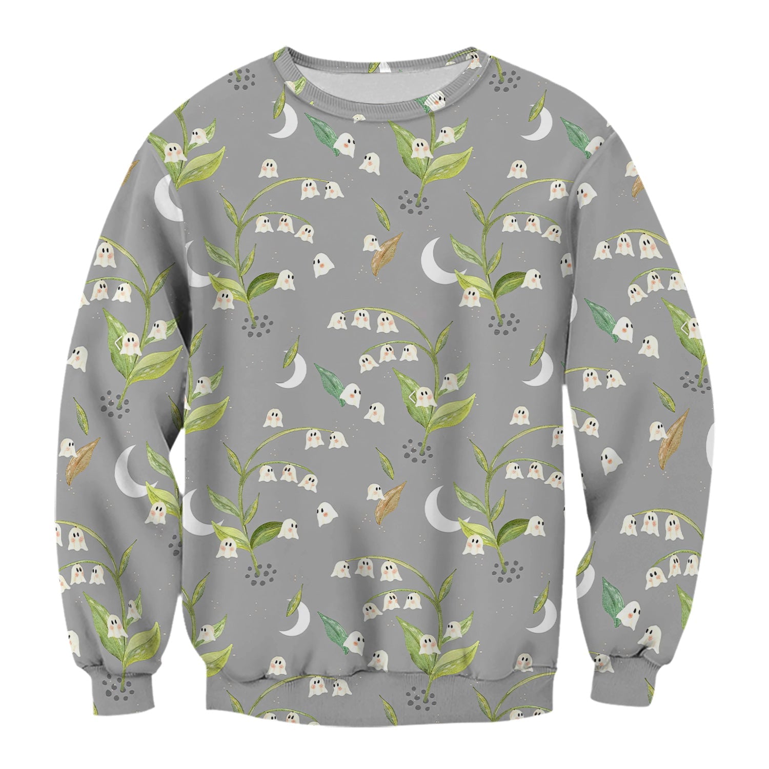 Funny Floral Ghost Nurse Shirt - Lily of the Valley Graphic Tee - RN LPN CNA Healthcare Workers Gift