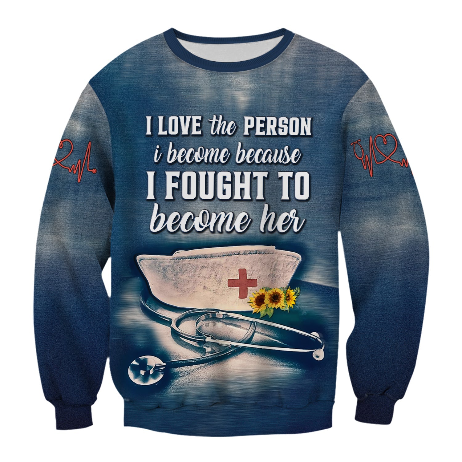 Personalized Inspirational RN Nurse Shirt - I Fought to Become Her Quote - Custom Name Gift for Registered Nurses CNA LPN