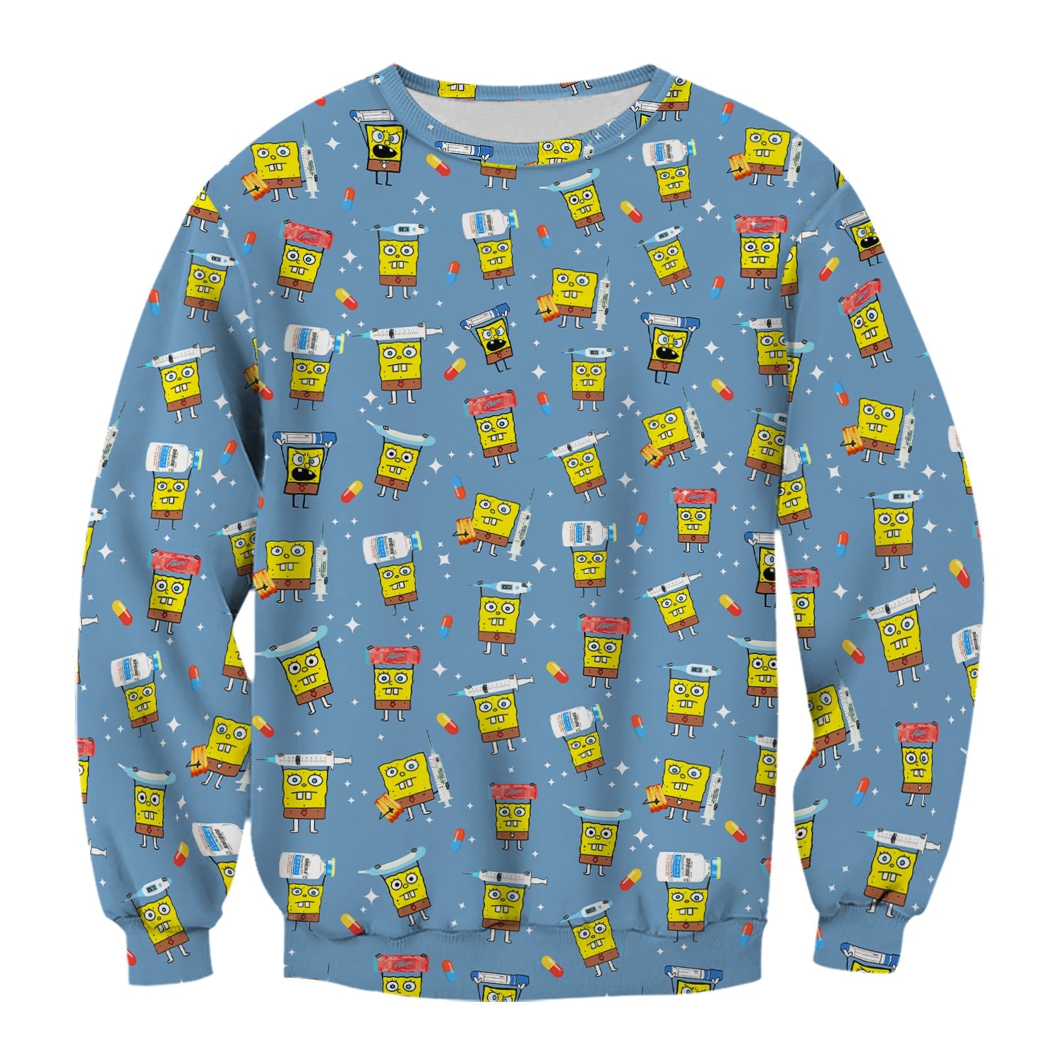 Funny Cartoon Character Shirt - All Over Print Graphic Tee for Women - Gift for RN LPN Healthcare Workers