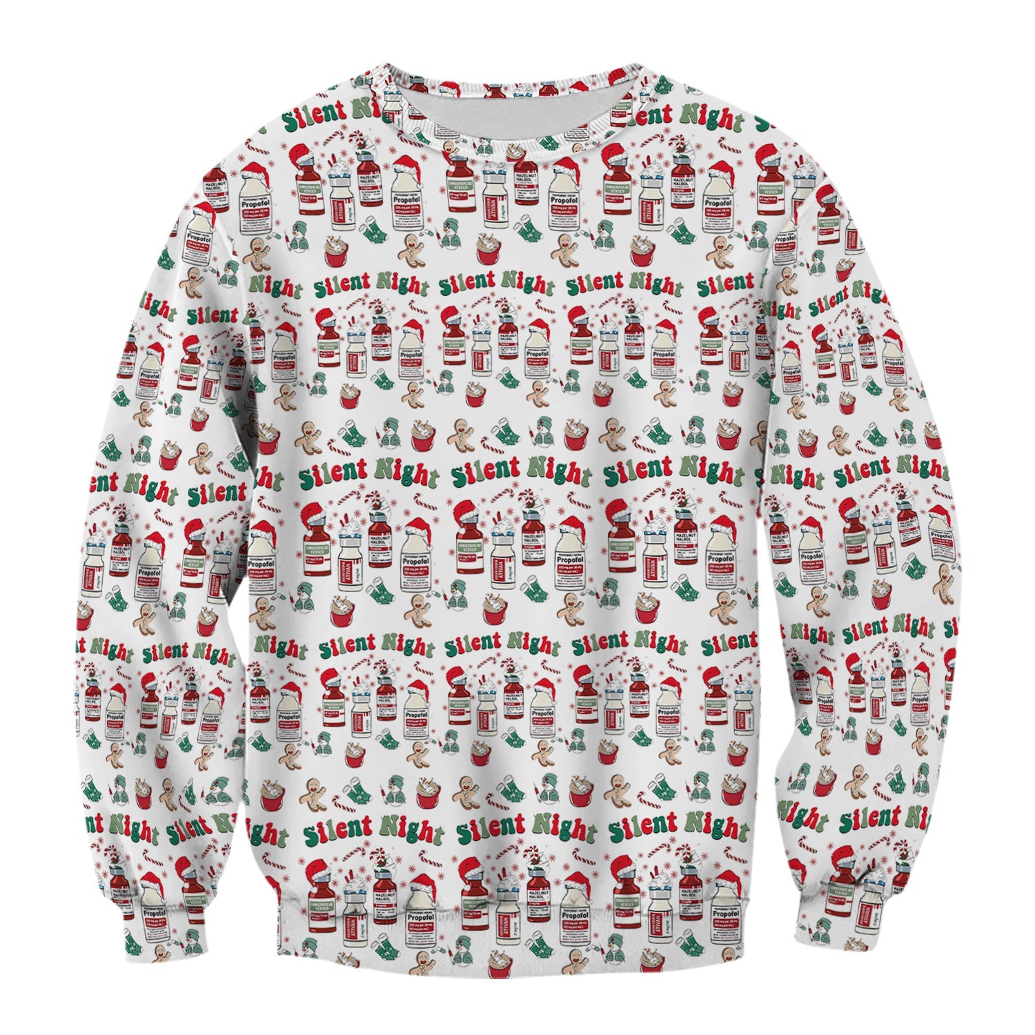 Funny Pharmacist Christmas Shirt - Cute Santa Hat Medication Graphic Tee - Holiday Gift for RN LPN CNA