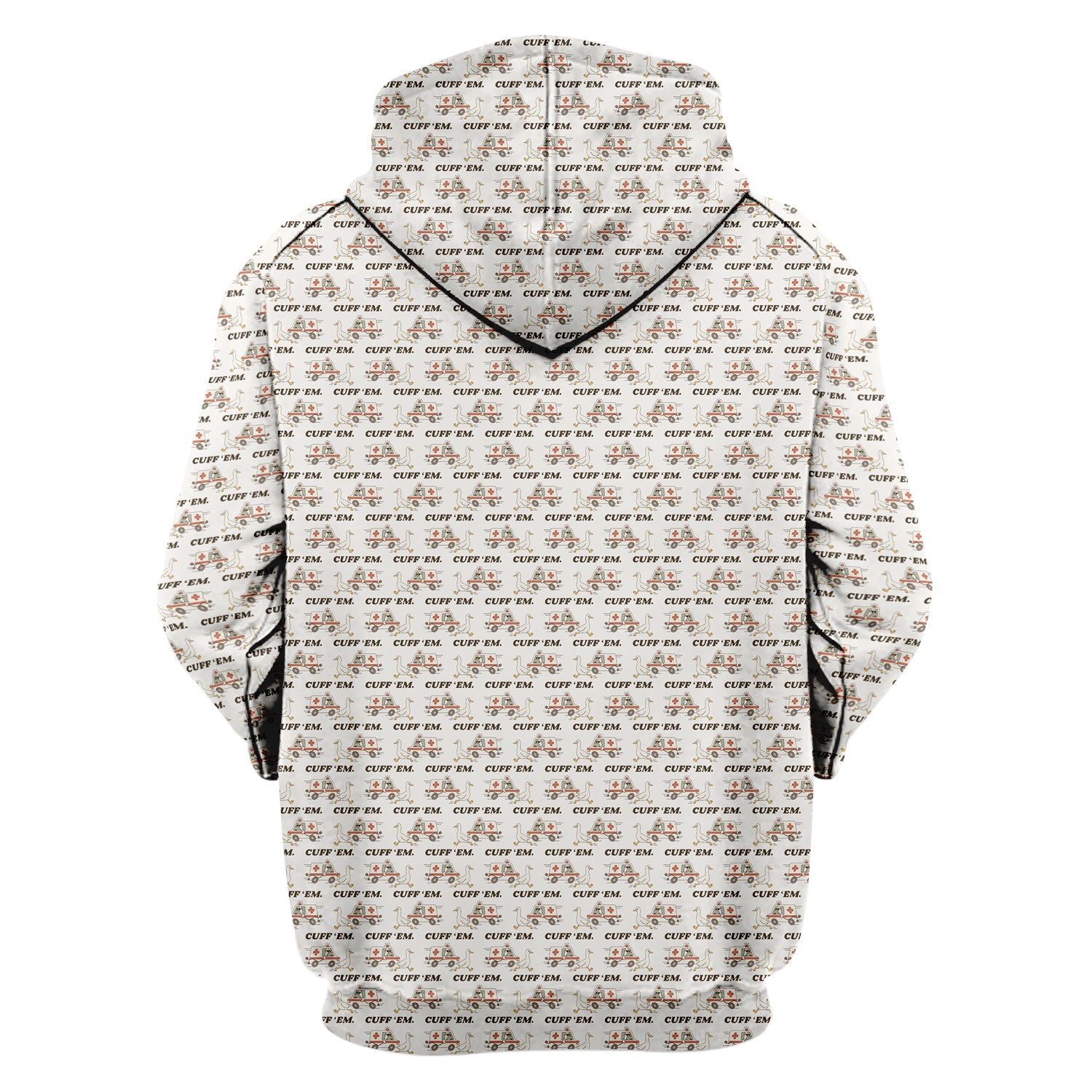 Funny ER Nurse Shirt - Cute Goose & Ambulance Pattern Graphic Design - Gift for Women RN LPN & Medical Students