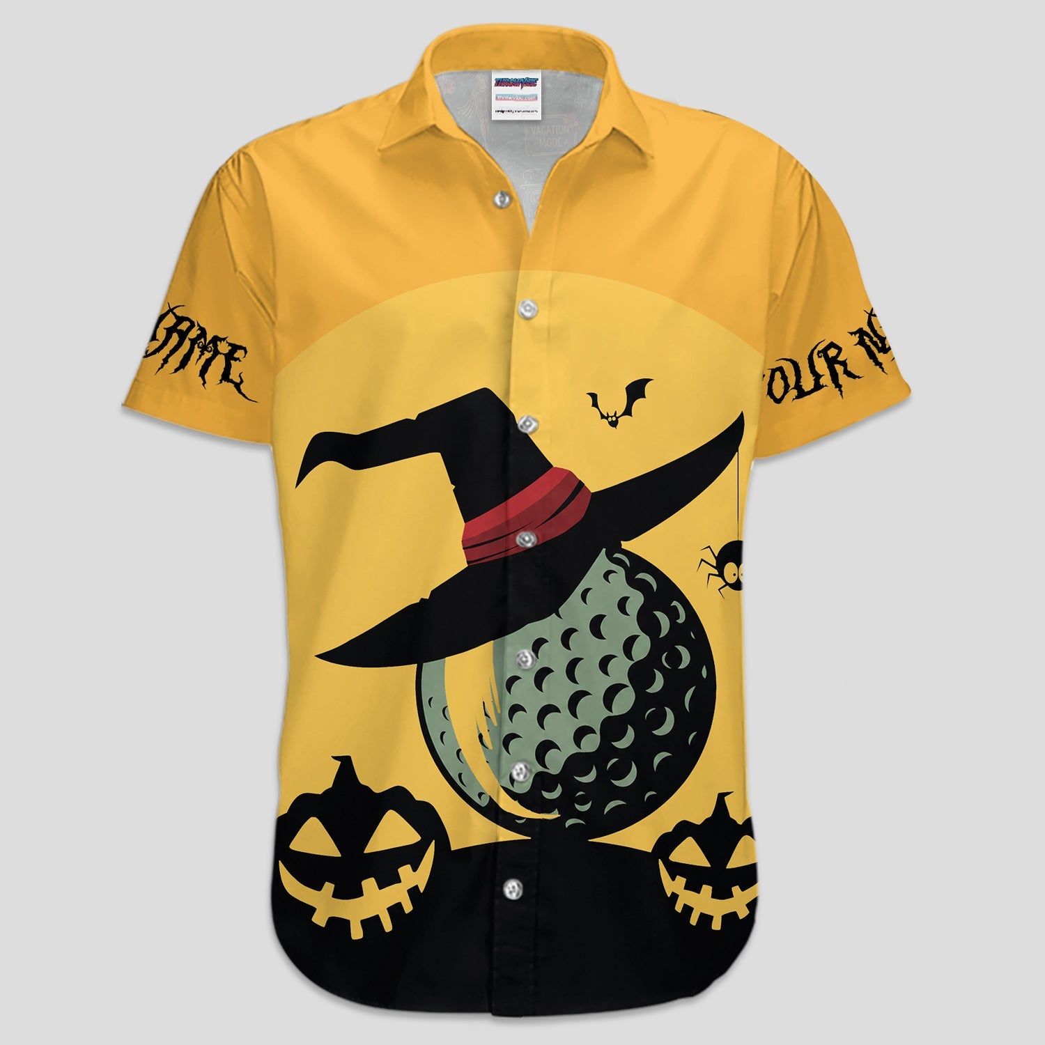 Funny Halloween Golf Polo Shirt for Men – My Broom Broke So Now I Golf Witch Shirt