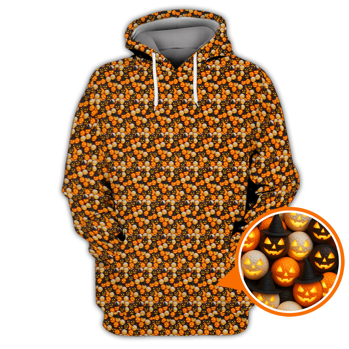 Pattern Golf Shirt For Golfer, Halloween Golf Shirt, Crazy Golf Shirt For Men