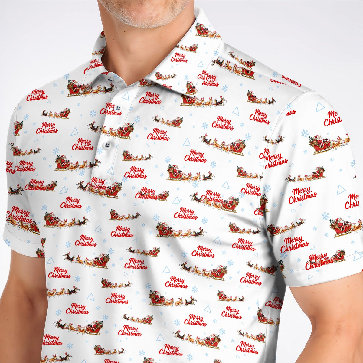 Corgi Christmas Pattern Golf Shirt, Funny Corgi Golf Polos, Xmas Golf Gift For Golfers