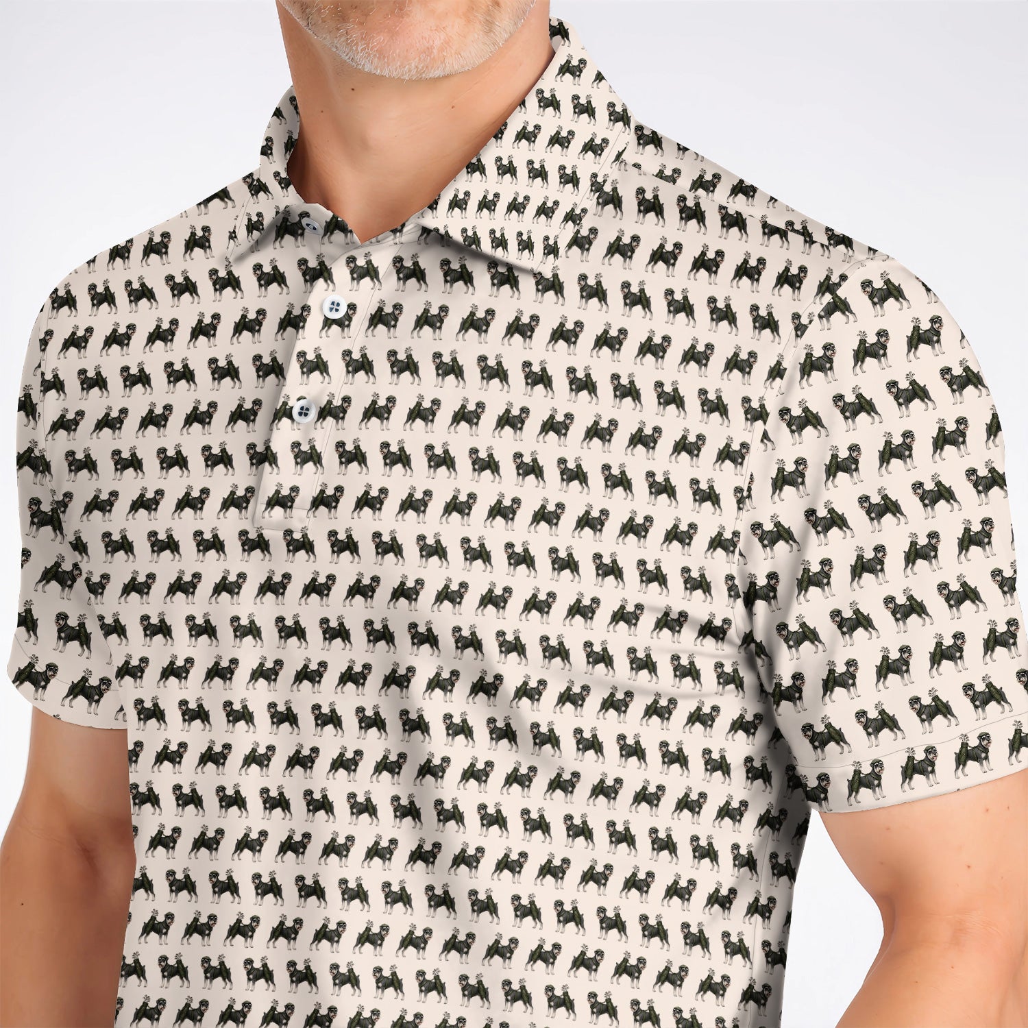 Miniature Schnauzer Golf Cart Shirt, Funny Golf Schnauzer Pattern Golf Polos, Gift For Golf Lovers