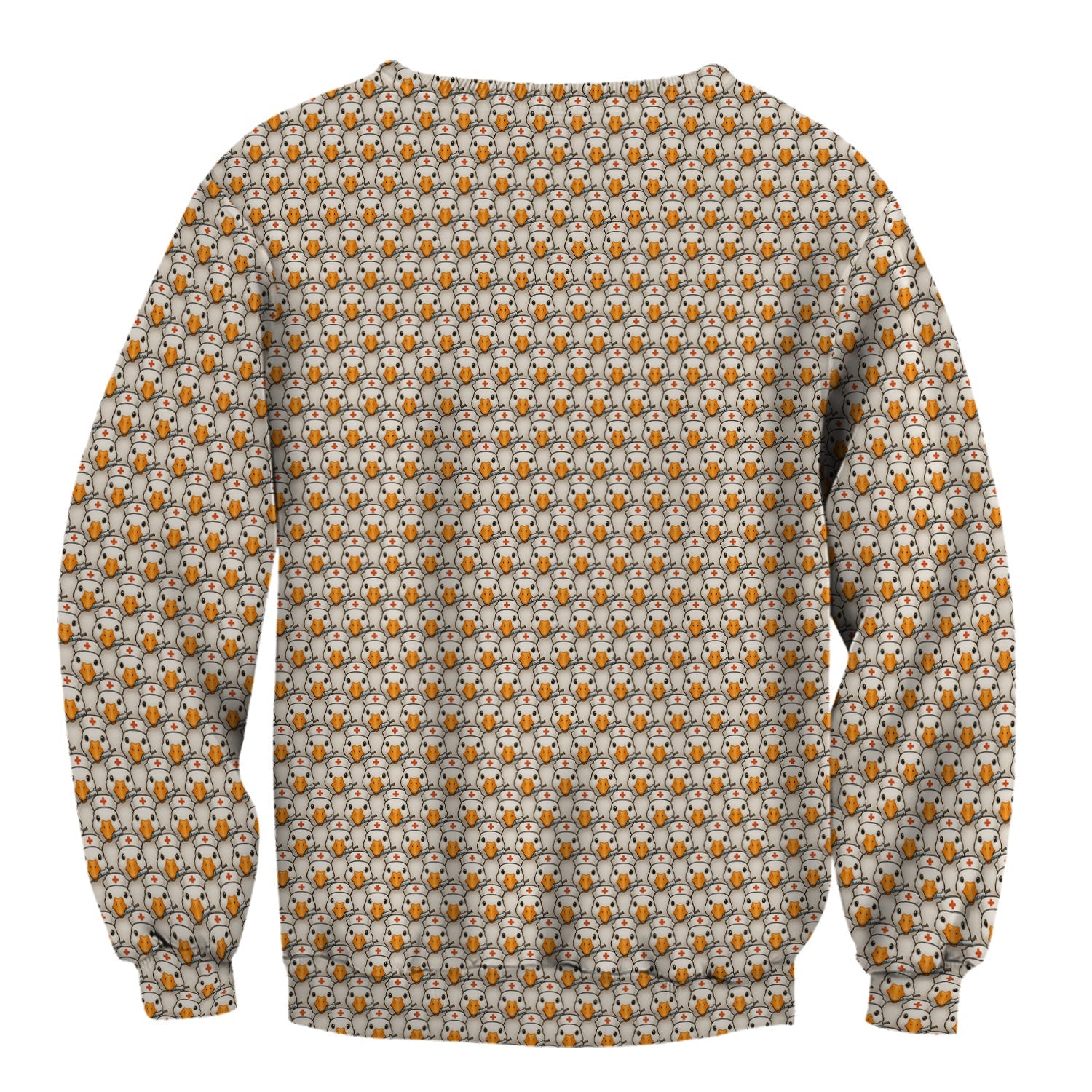 Funny Nurse Shirt With Duck Pattern - Cartoon Animal Nursing Design  - Gift for Healthcare Workers RN LPN