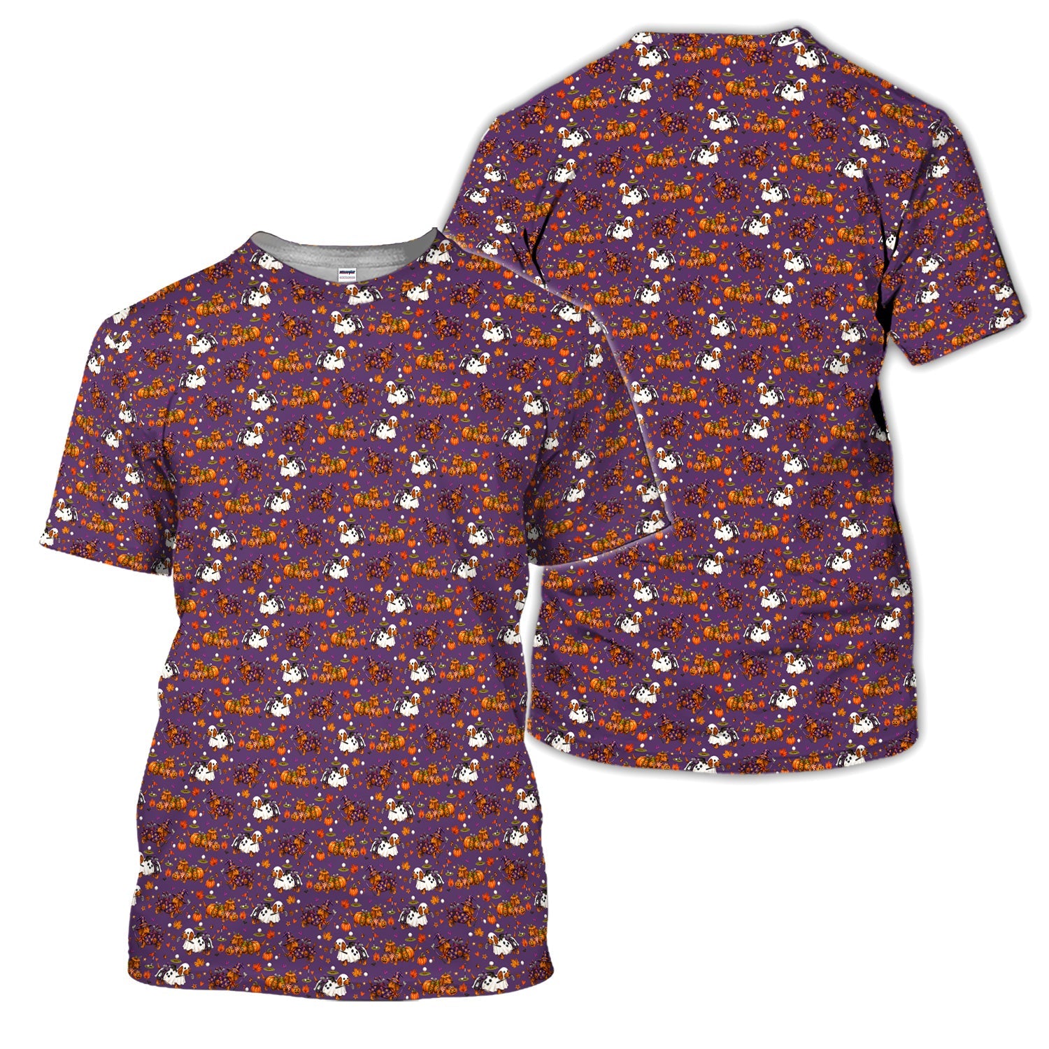 Halloween Dachshund Golf Polo Shirt for Women – Funny Spooky Wiener Dog Golfer Polo