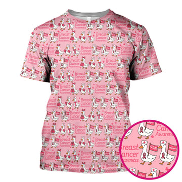 Pink Ribbon Breast Cancer Awareness Shirt - Funny Graphic Tee For Nurse - CNA RN LPN Gift