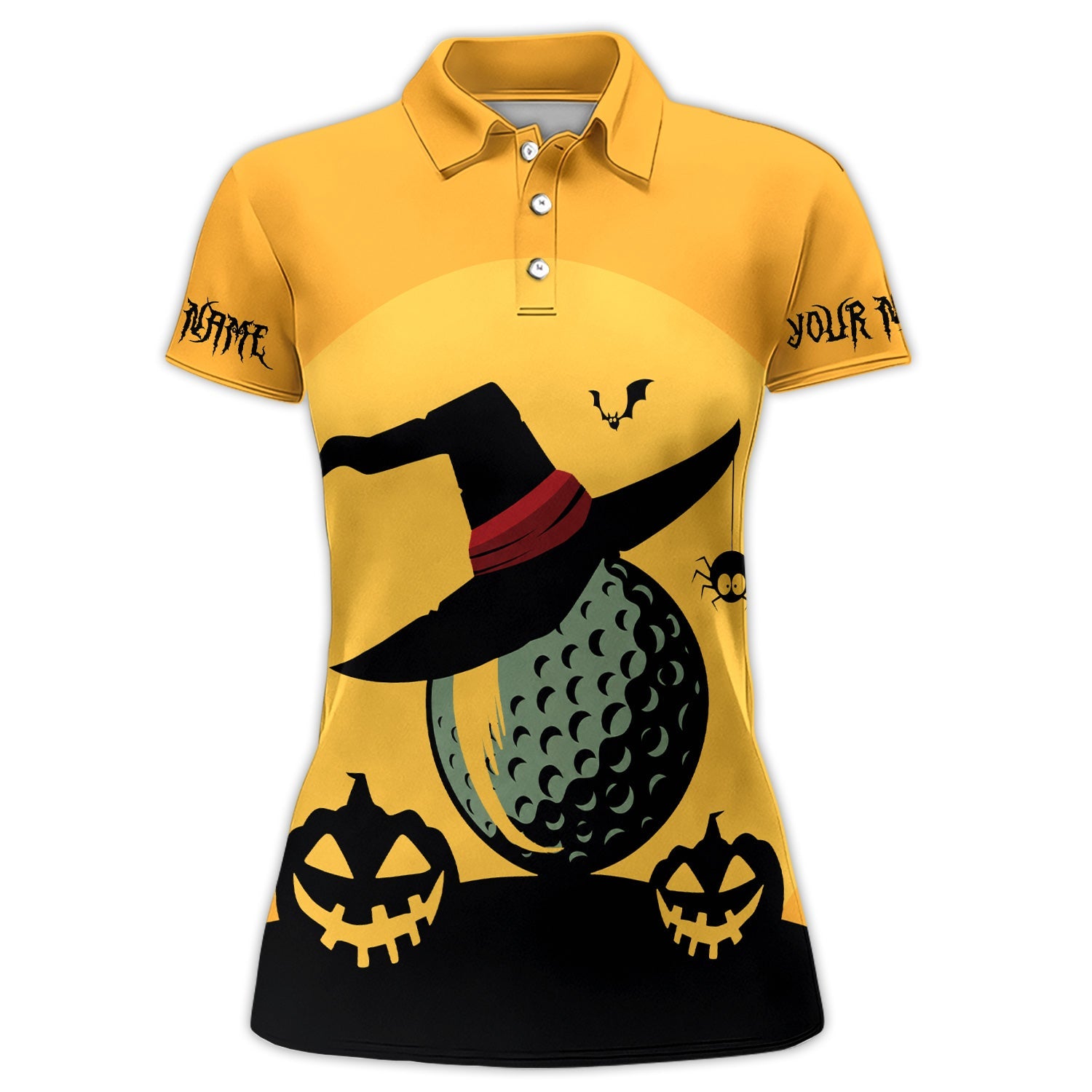 Funny Halloween Golf Polo Shirt for Men – My Broom Broke So Now I Golf Witch Shirt