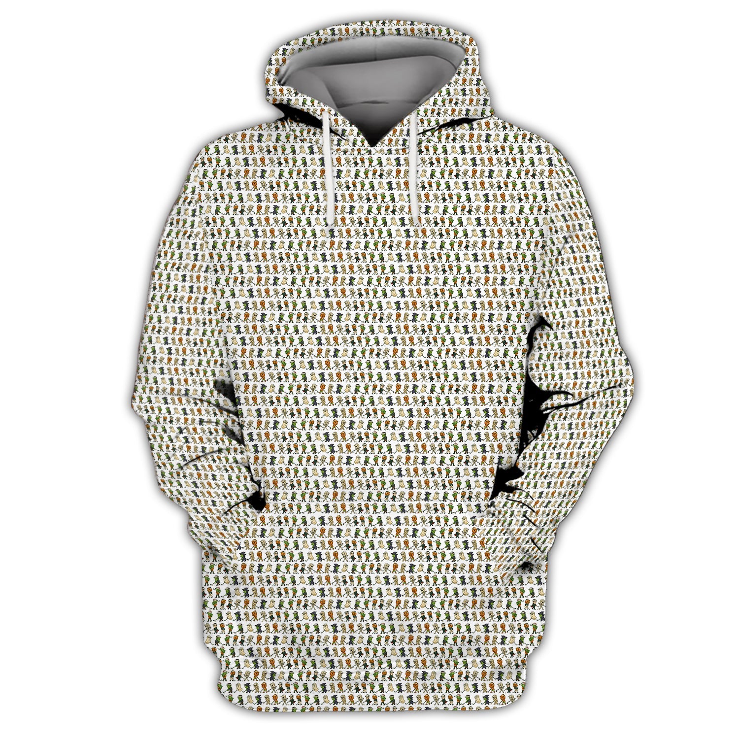 Crazy Pattern Golf Shirt, Halloween Golf Shirt For Men, Funny Golf Shirt, Golf Gift For Golfer