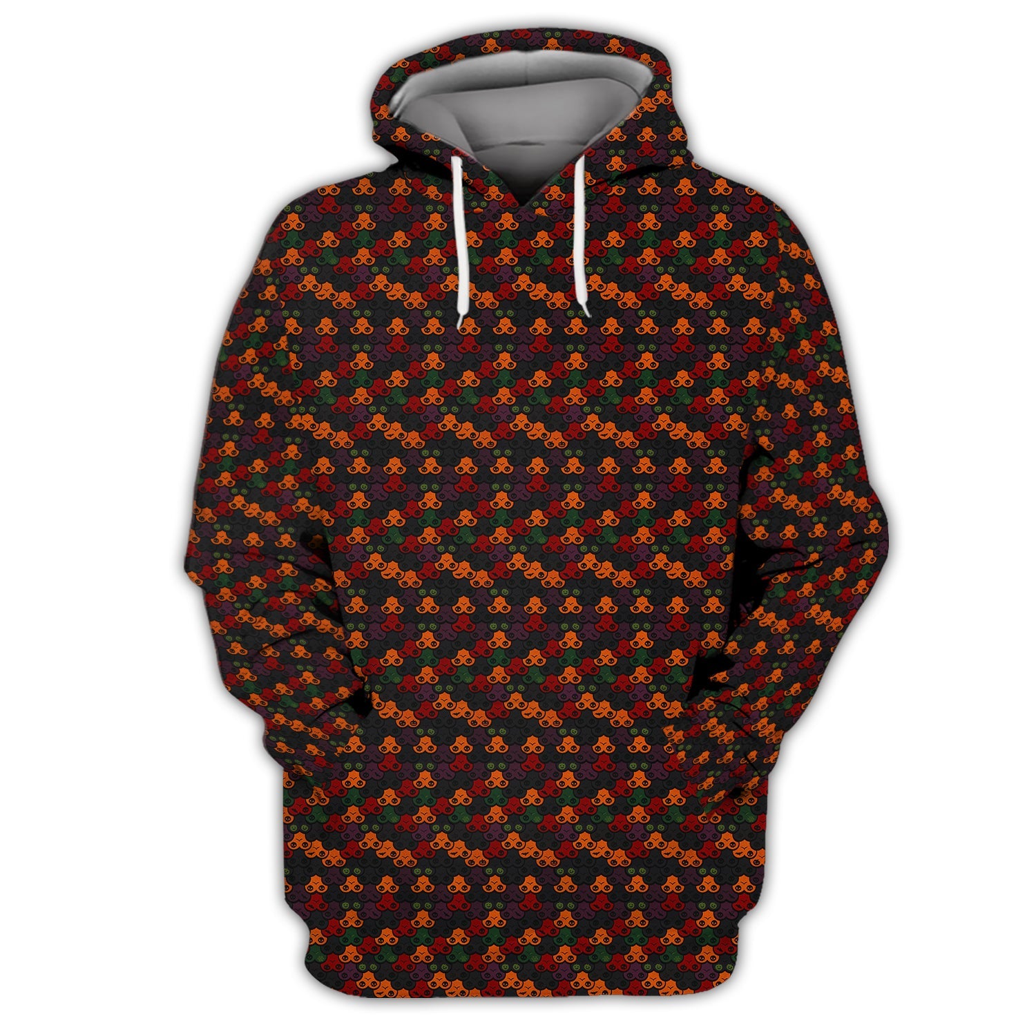 Funny Pattern Golf Shirt, Halloween Golf Shirt With Pumpkin, Crazy Golf Shirt For Golfer
