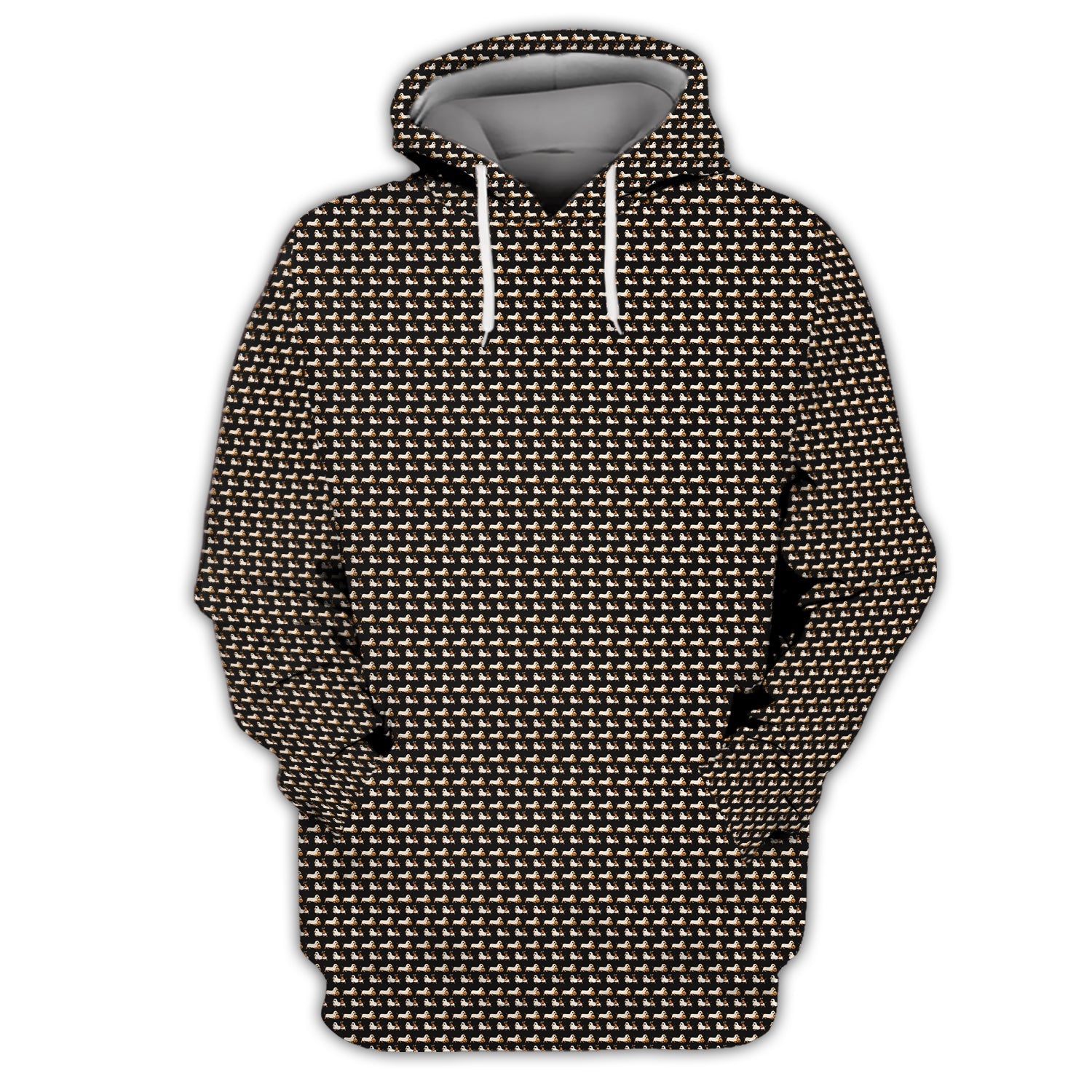Funny Dachshund Golf Shirt For Men, Pattern Golf Shirt, Halloween Golf Shirt For Golfer