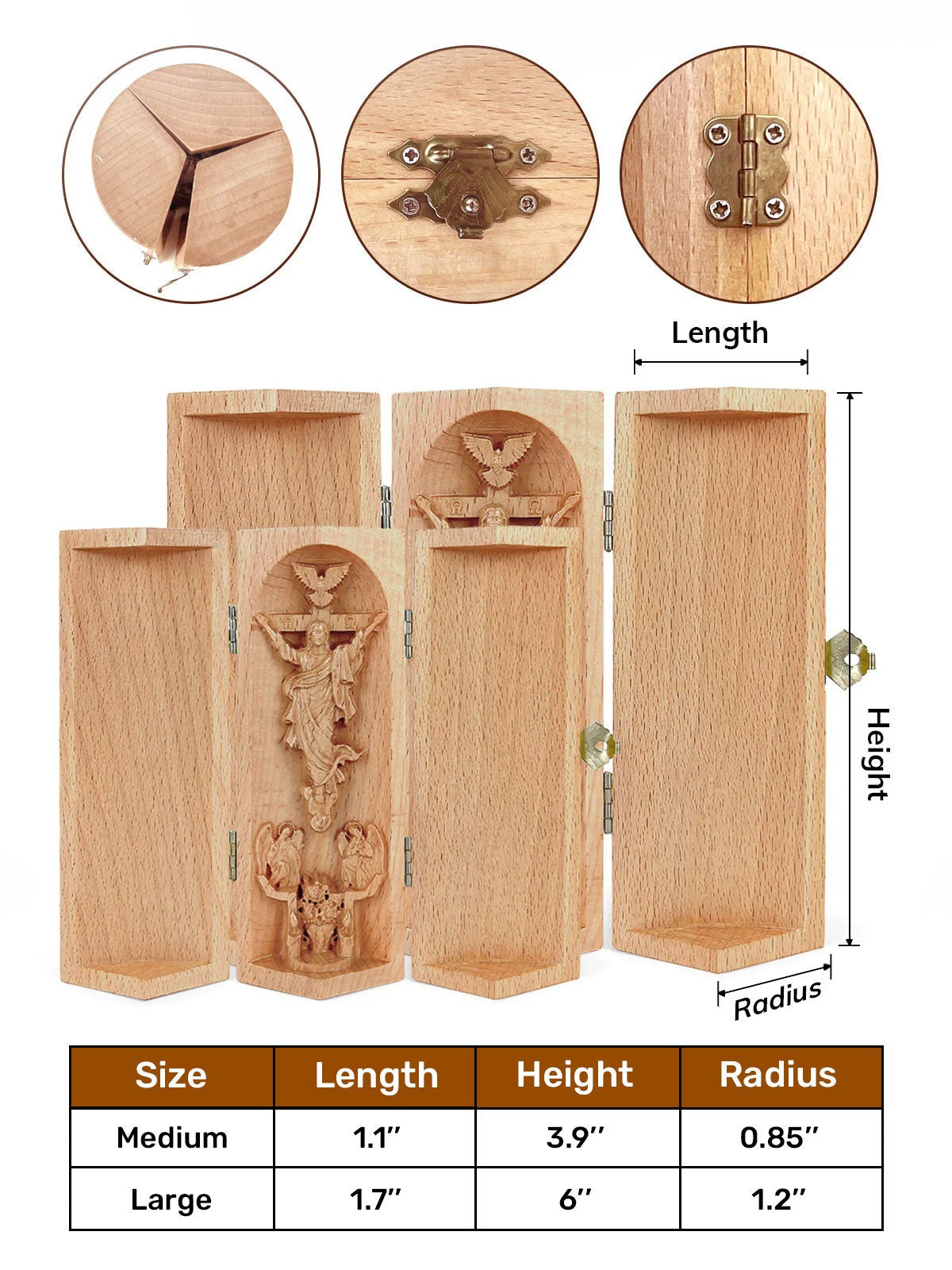 A Prayer For My Mom Personalized Openable Wooden Cylinder Sculpture of Jesus Christ, Christ Decor