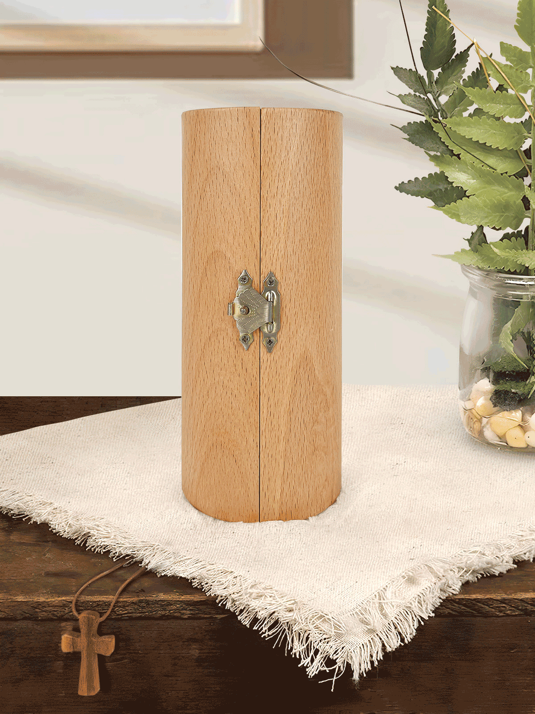 Marriage Prayer, Personalized Jesus Openable Wooden Cylinder Sculpture of Jesus Christ, Christian Gifts